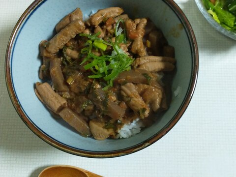 超簡単！どて丼( 圧力鍋でもつ煮 )